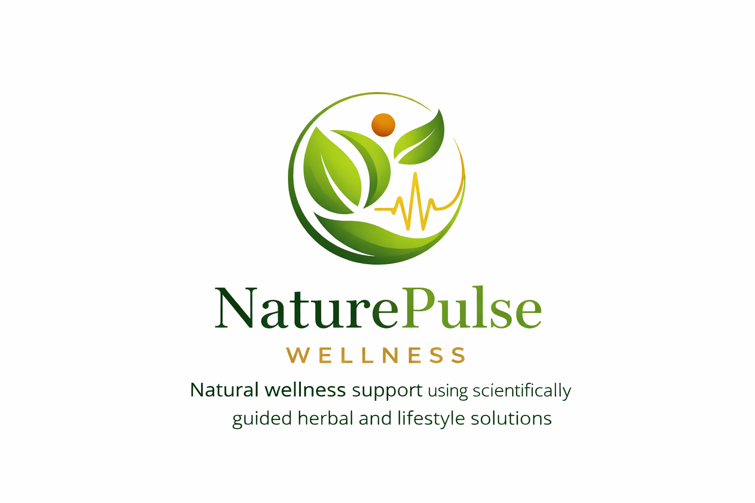 naturepulse wellness logo design