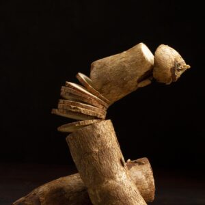 Home composition nutritious cassava roots sliced