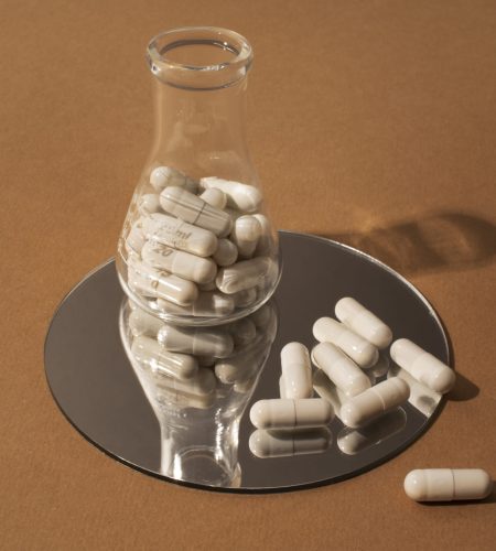 brain booster pills container still life